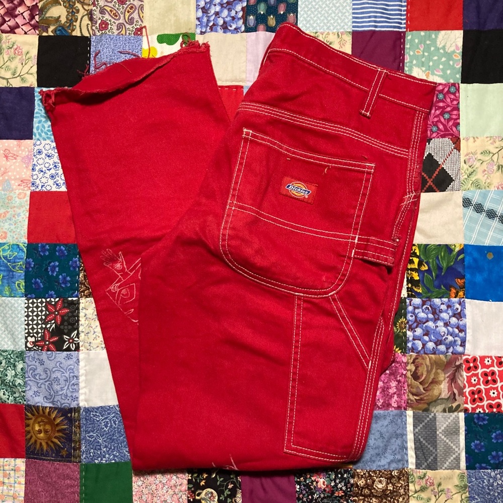 Dickies sz 0 red pants